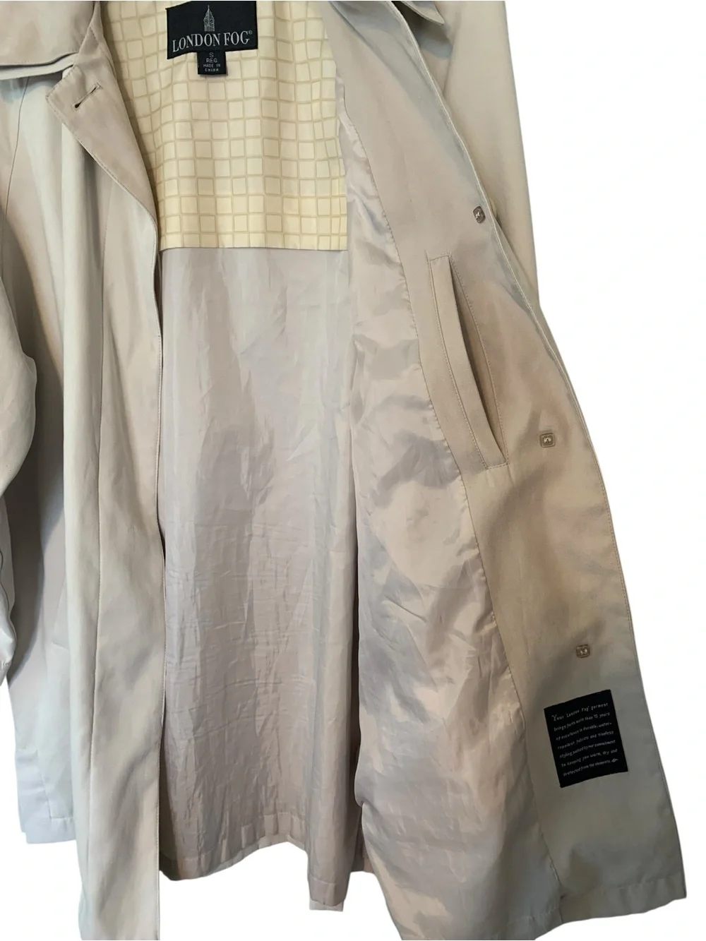 London Fog Beige Women's Trench Coat